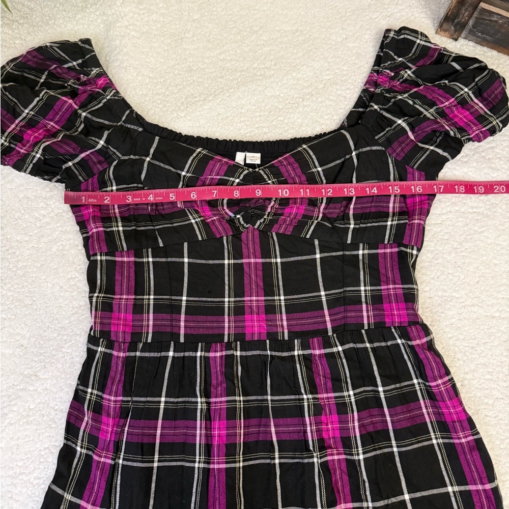 Bar III plaid mini dress - Picture 5 of 8